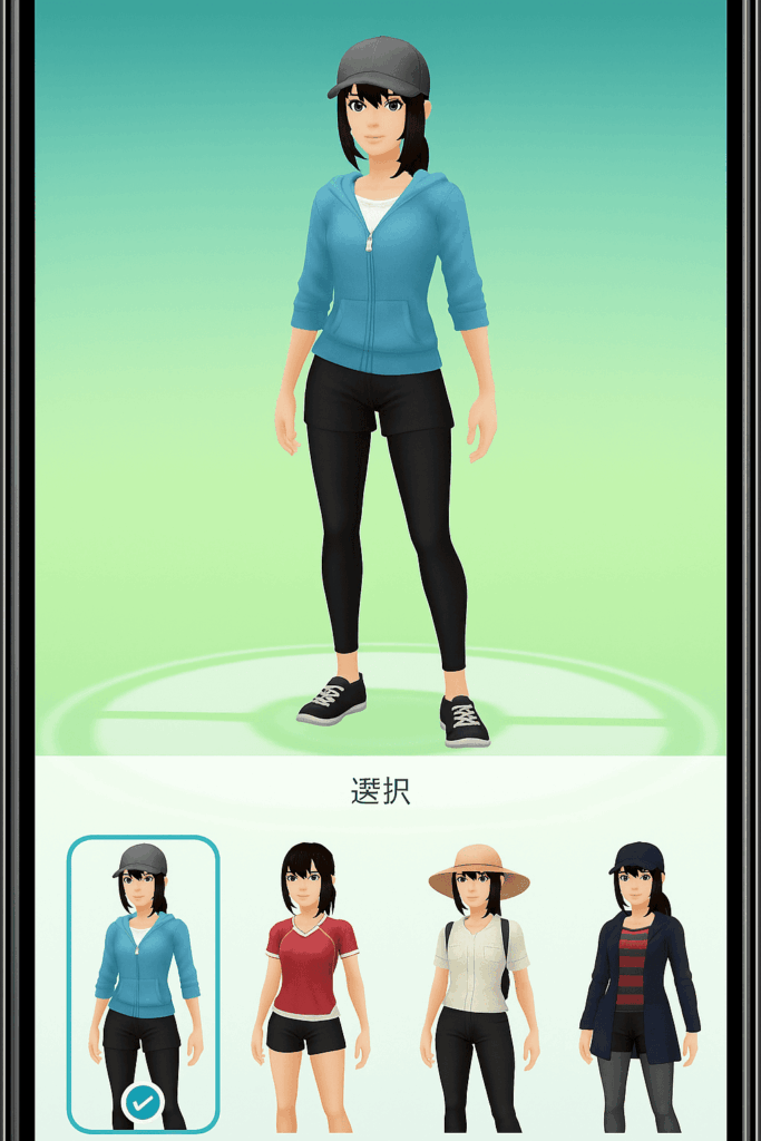 性別による衣装の違い